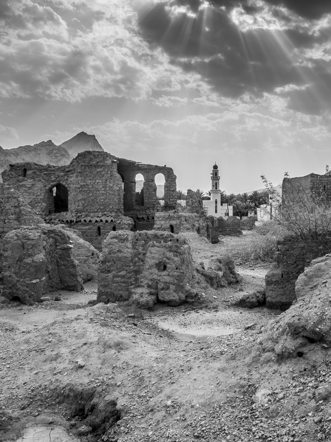 The Old and the New, Wadi Ghul  - Oman